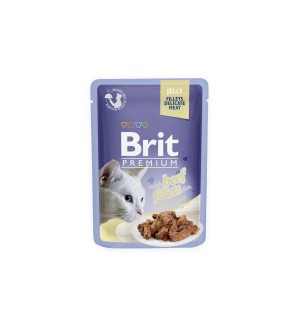 BRIT PREMIUM Cat Delicate Beef/jelly konservai katėms 85g