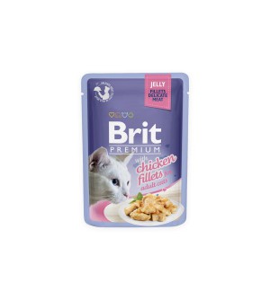 BRIT PREMIUM Cat Delicate Chick/Jelly konservai katėms 85g