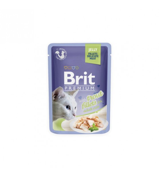BRIT PREMIUM Cat Delicate Trout/Jely konservai katėms 85g