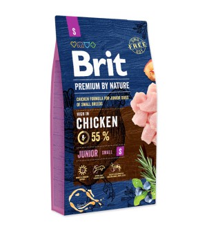 Brit Premium BY NATURE  Junior S sausas maistas šunims