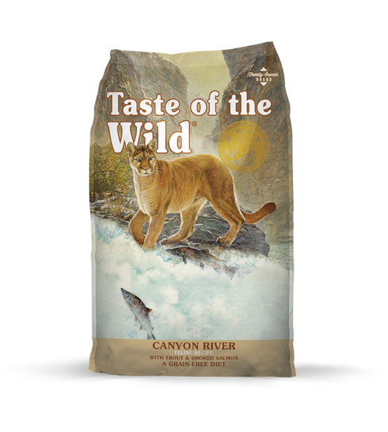 Taste of the Wild Feline Canyon River sausas maistas katėms
