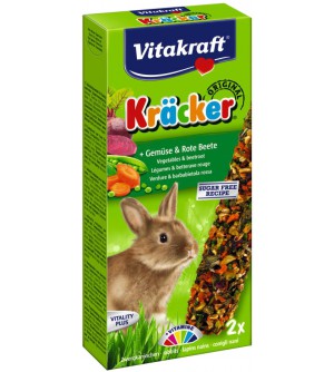 Vitakraft Kracker Dekoratyvinių triušių gardėsiai su daržovėmis