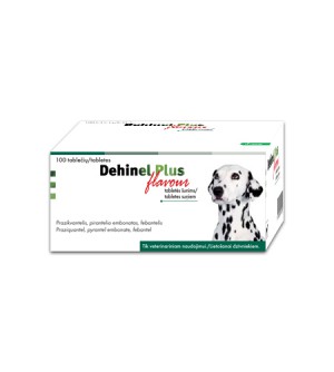 DEHINEL plus Flavour tabletės nuo kirminų šunims