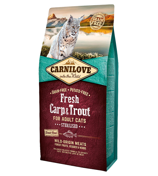 CARNI LOVE Cat FR Carp/Trout sterilizuotoms katėms