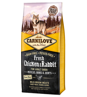 Carnilove Dog Fresh Chicken/Rabbit sausas maistas šunims