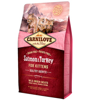 Carnilove Kitten Salmon & Turkey sausas maistas katėms
