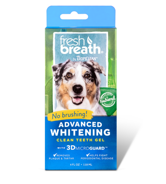 Tropiclean Fresh Breath Advanced Whitening dantų valymo gelis