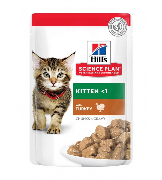 Hills Sp Feline Kitten Turkey pouch