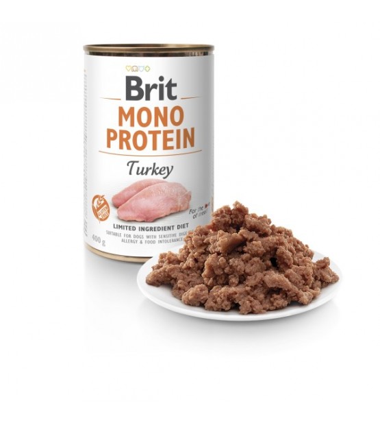 Brit Care Mono Protein Turkey konservai šunims