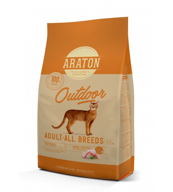 Araton Cat Adult Chicken & Turkey sausas maistas katėms