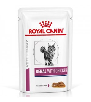 Royal Canin VD Feline Renal Chicken gabalėliai padaže