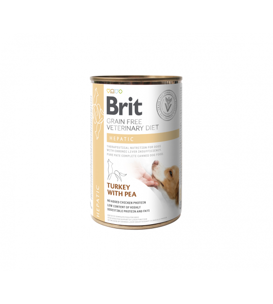 Brit GF Veterinary Diets Hepatic konservai šunims, 400g