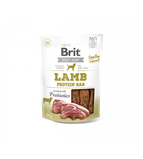 Brit Jerky Lamb Protein bar skanėstas, 80g