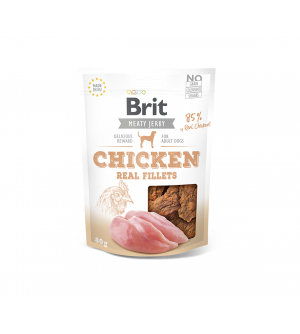Brit Jerky Chicken Real Fillets skanėstas, 80g