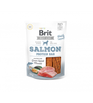 Brit Jerky Salmon Protein Bar skanėstas, 80g