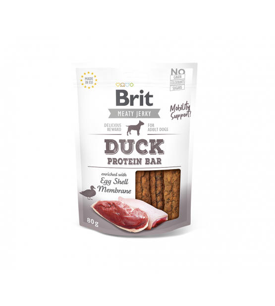 Brit Jerky Duck Protein Bar skanėstas, 80g