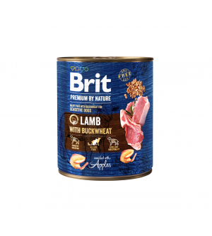 Brit Premium BY NATURE konservai šunims Lamb with Buckwheat
