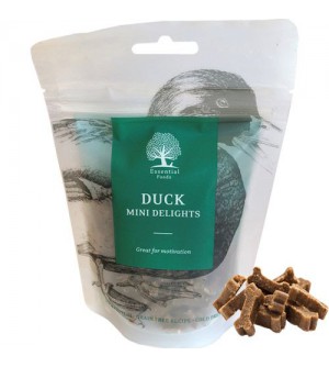 Essential Dog Duck Mini Delights skanėstai šunims, 100g