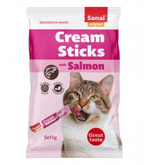 Skanėstai katėms Sanal Cream Sticks Salmon
