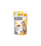 GimCat Nutri Pockets skanėstai katėms su sūriu ir taurinu 60g