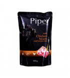 Piper guliašas su vištų širdelėmis ir rudaisiais ryžiais šunims