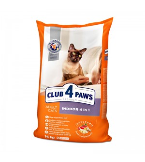 Club 4 Paws Indoor sausas pašaras katėms