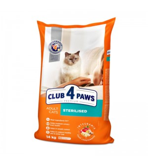 Club 4 Paws Sterilised sausas pašaras sterilizuotoms katėms