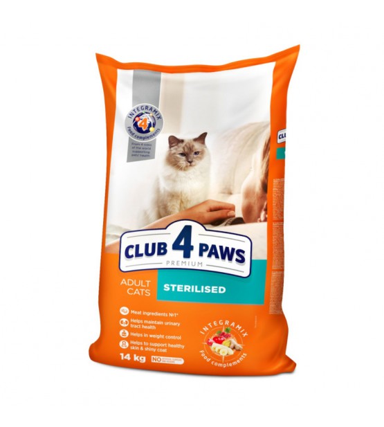 Club 4 Paws Sterilised sausas pašaras sterilizuotoms katėms