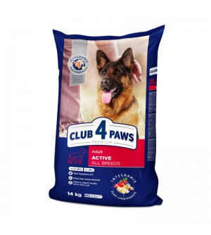 Club 4 Paws Active sausas pašaras su vištiena šunims