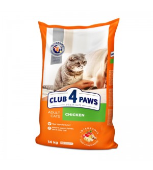 Club 4 Paws Chicken sausas pašaras su vištiena katėms
