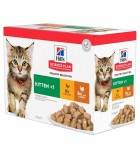 Hill's Science Plan Kitten Multipack Chicken & Turkey guliašo rinkinys kačiukams