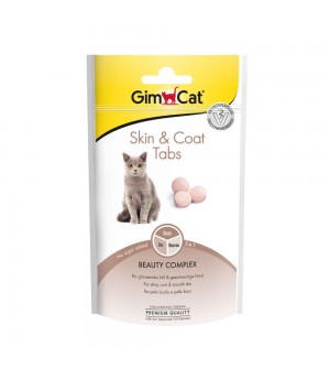 GimCat Skin & Coat Tabs pašaro papildas katėms