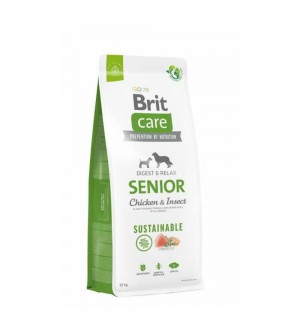 Brit Care Sustainable Senior Chicken & Insect sausas pašaras vyresnio amžiaus šunims