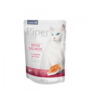 Piper guliašas su lašiša sterilizuotoms katėms