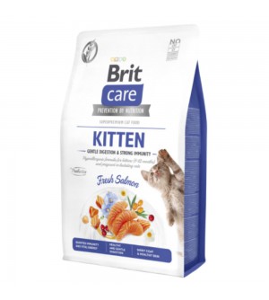 Brit Care GF Kitten sausas pašaras su lašiša katėms