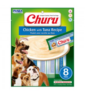 Churu Dog skanėstsa  su su vištiena ir tunu šunims