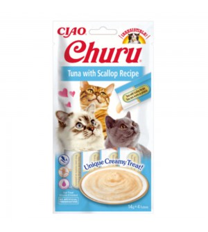 Churu Cat skanėstas su tunu ir šukutėmis katėms