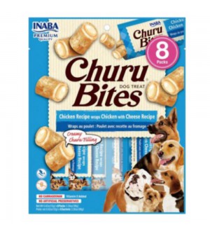 Churu Dog Bites skanėstas su vištiena ir sūriu šunims