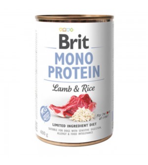 Brit Care Mono Protein Lamb & Rice vieno baltymo konservai šunims