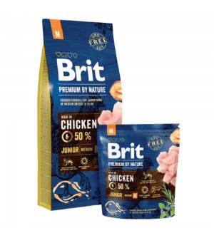 Brit Premium by Nature Junior M sausas maistas šunims