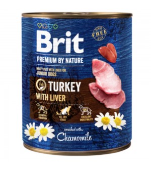 Brit Premium by Nature mėsos paštetas su kalakutiena ir kepenimis šunims