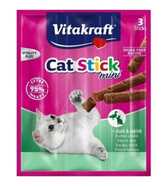 Vitacraft Cat Stick skanėstai su antiena ir triušiena