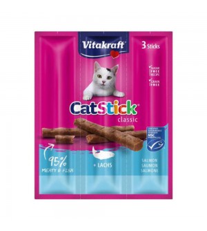 Vitacraft Cat Sticks skanėstai su lašiša ir upėtakiu katėms