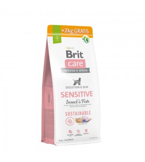 Brit Care Sustainable Sensitive Insect & Fish sausas pašaras šunims