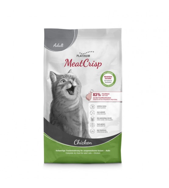 Platinum MeatCrisp sausas pašaras su vištiena katėms