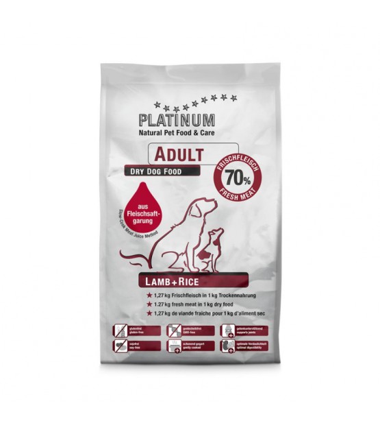 Platinum Adult sausas pašaras su ėriena ir ryžiais šunims