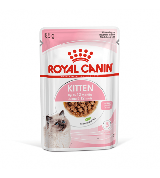 Royal Canin Kitten Chunks in Gravy konservai kačiukams