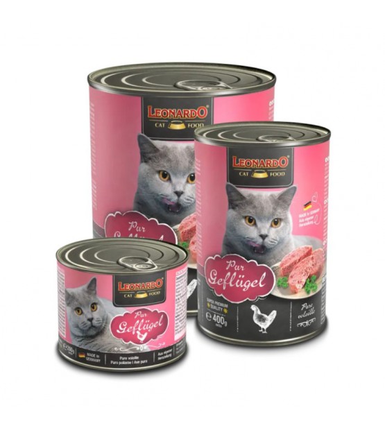 Leonardo Poultry konservai su paukštiena katėms