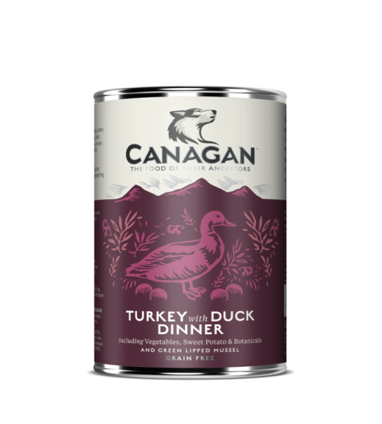 Canagan Turkey & Duck Dinner konservai su kalakutiena ir antiena šunims