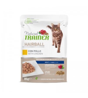 Natural Trainer Cat Hairball Chicken konservai su vištiena katėms